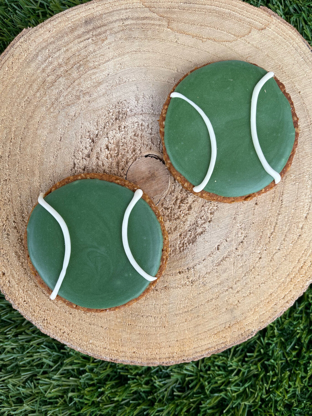 Tennis Ball Dog Treats - Set of 2