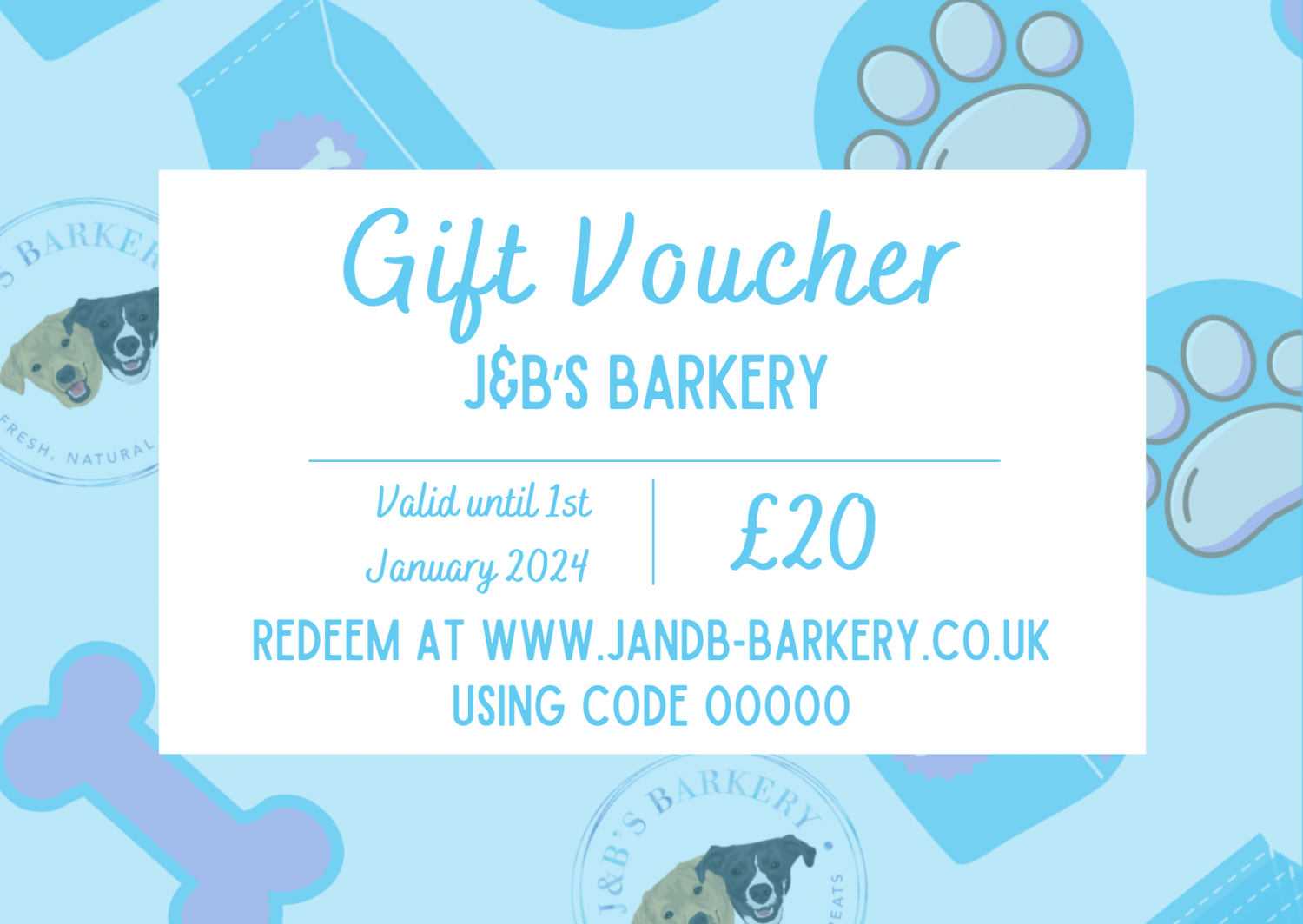 J&B's Barkery Gift Card