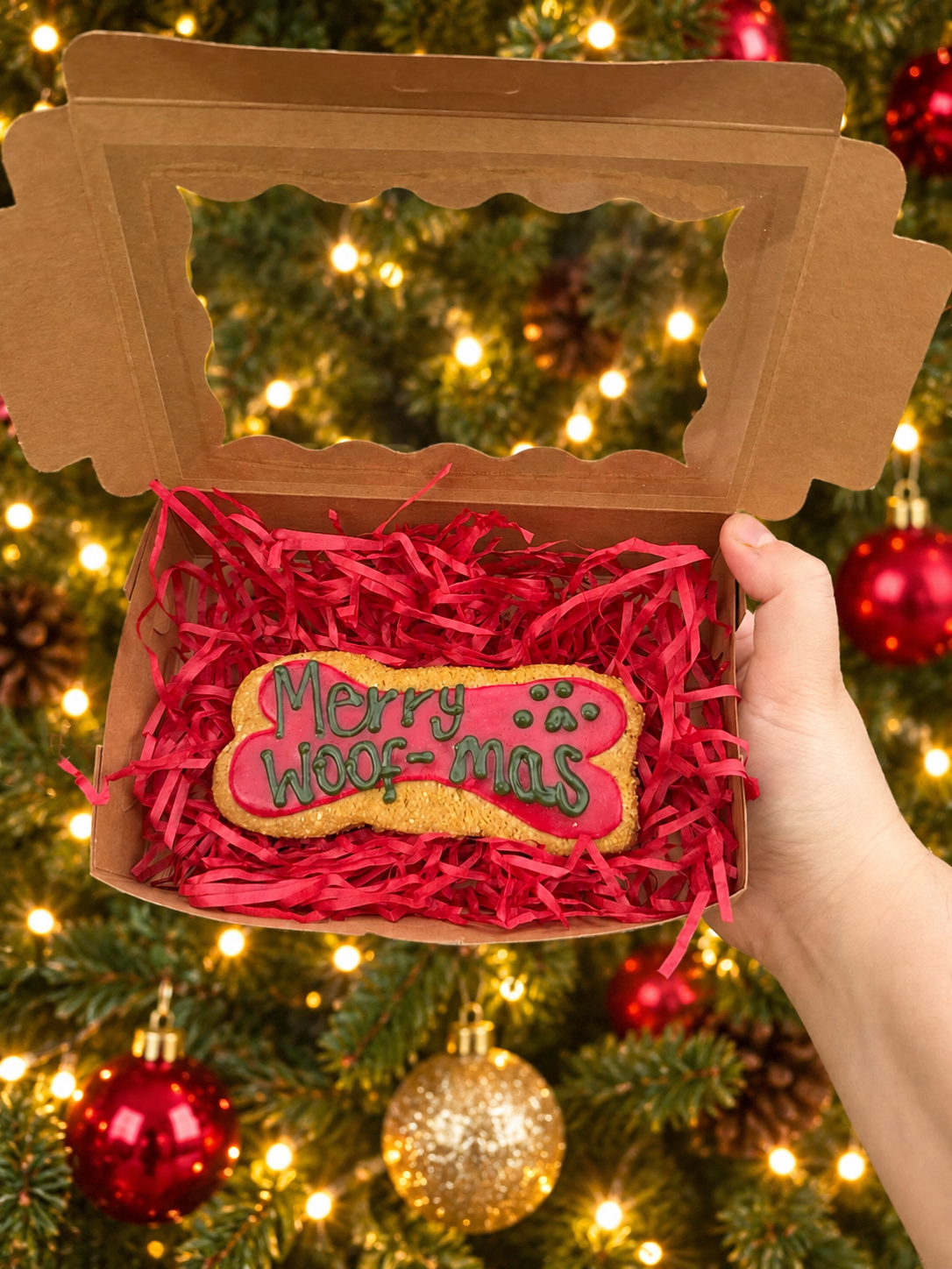 Christmas Collection | Merry Woofmas Iced Bone